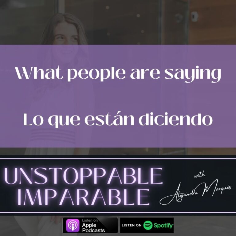 What people are saying about the Unstoppable Imparable Podcast